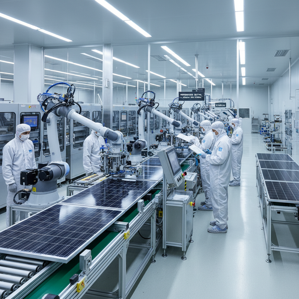 Photovoltaik-Module bei Sonnenschein