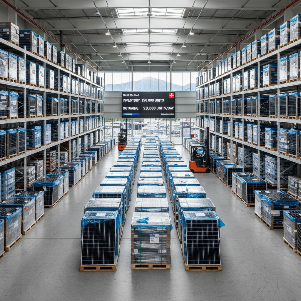 Solarpanels auf Einfamilienhaus in der Schweiz