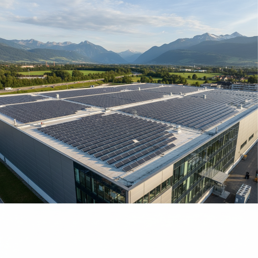 Photovoltaik-Module bei Sonnenschein